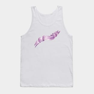 Watercolor ribbon Tank Top